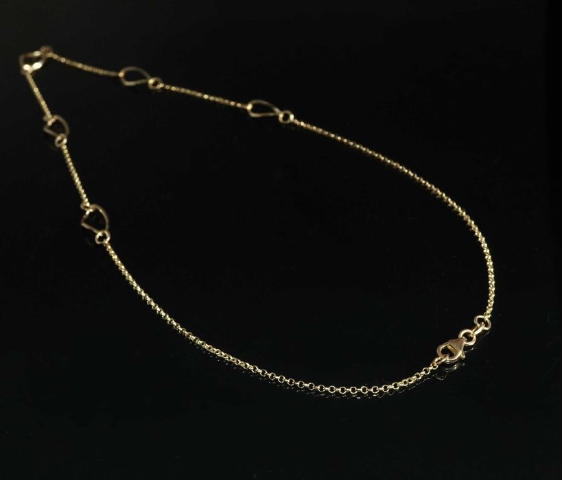 Złoto 585 - złoty łańcuszek Celebrytka