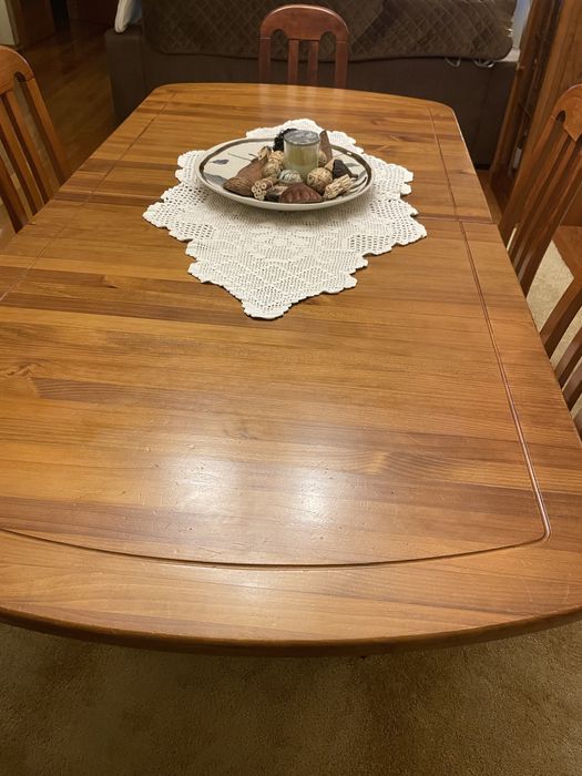 Mesa de sala de jantar + 6 cadeiras Pedrosa moveis