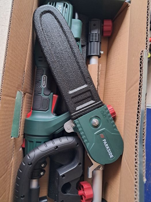 Apara sebes e serra telescópia elétrica Novo