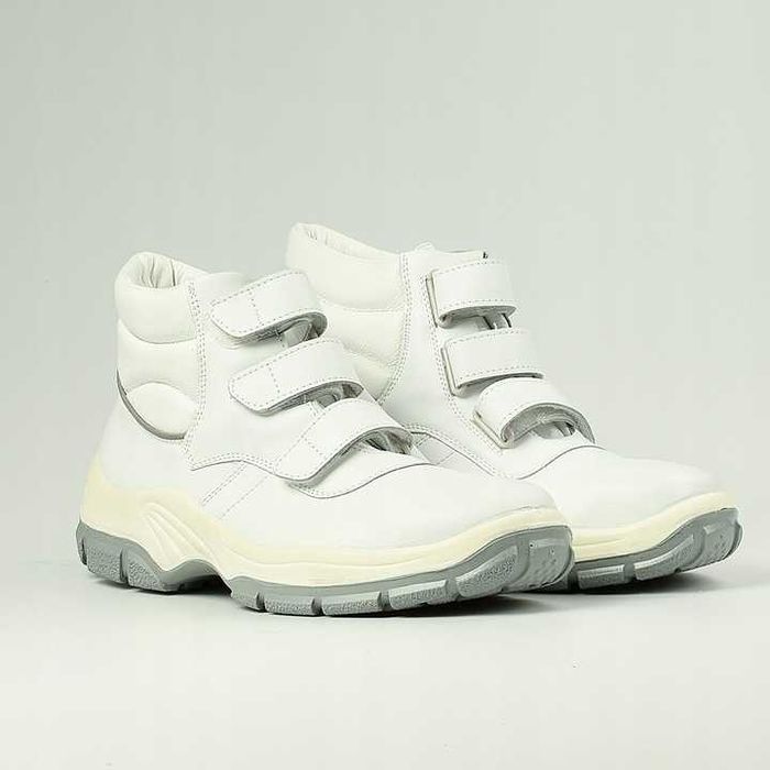 Buty ochronne robocze BHP trzewiki Protektor SANI S3 SRC H8 białe