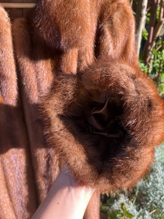 Хутряне норкове пальто | «шуба», натуральне, вінтаж, європейське