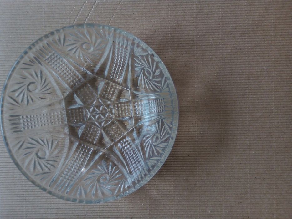 Miseczki szkło lane Ząbkowice PRL 4 sztuki 11,5 cm