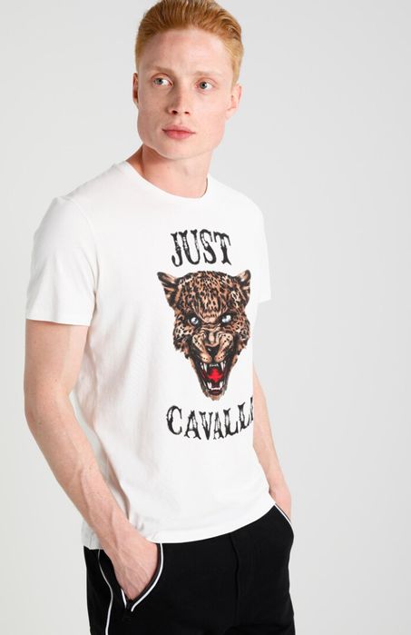 T-Shirt Męski  Just Cavalli Nadruk XL