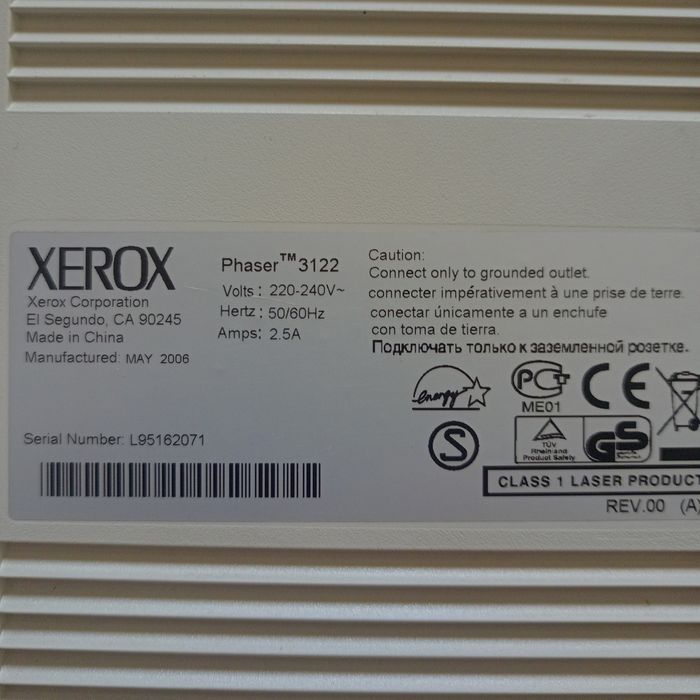 Монохромный лазерный принтер Xerox Phaser 3122.