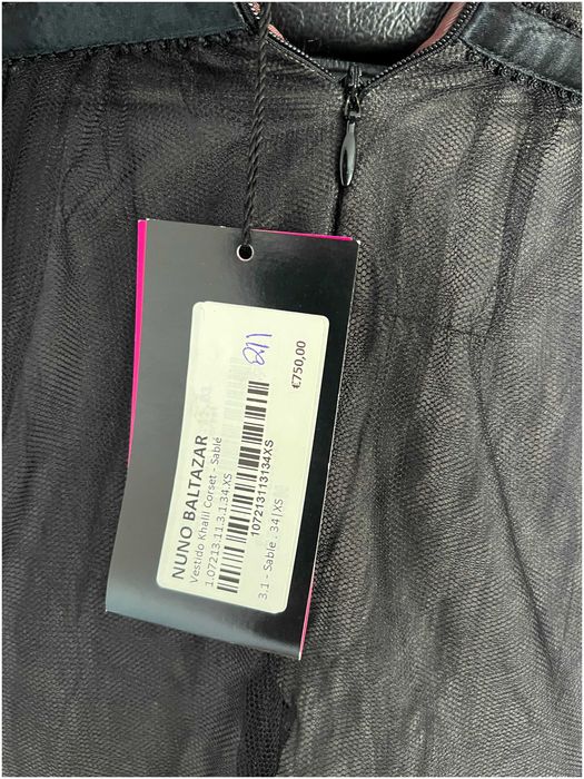 Vestido Preto - Estilista Nuno Baltazar - Novo com etiqueta