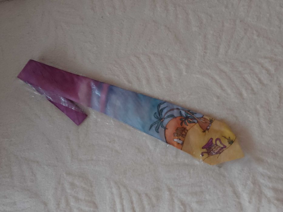 Ekstrawagancki, jedwabny krawat z Dubaju, Silk, NOWY