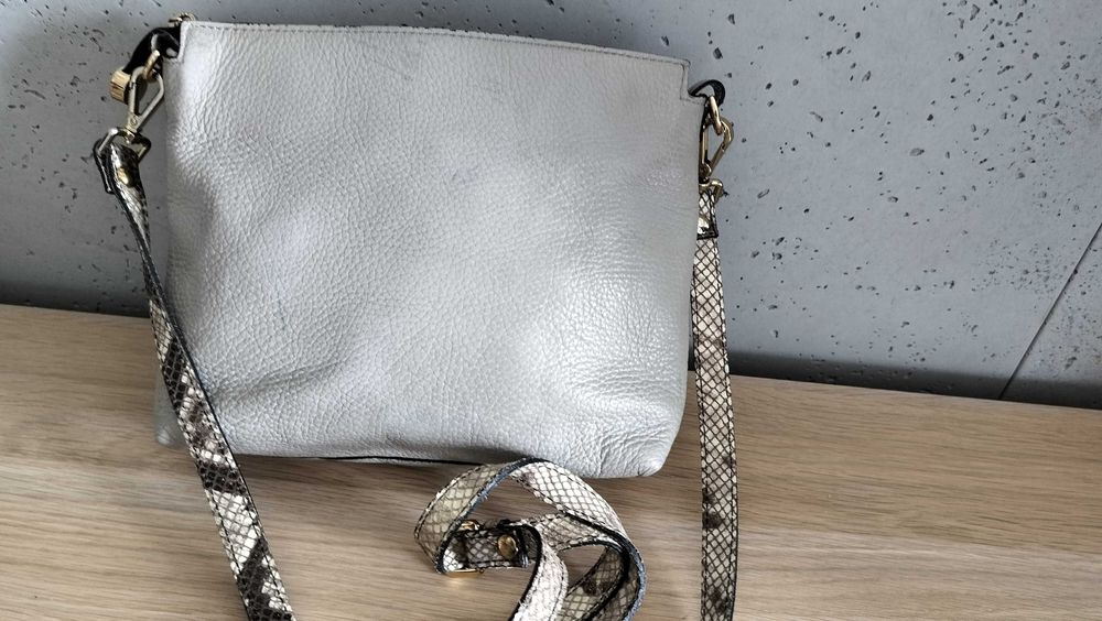 Venezia Włoska oryginalna torebka damska listonoszka skóra naturalna