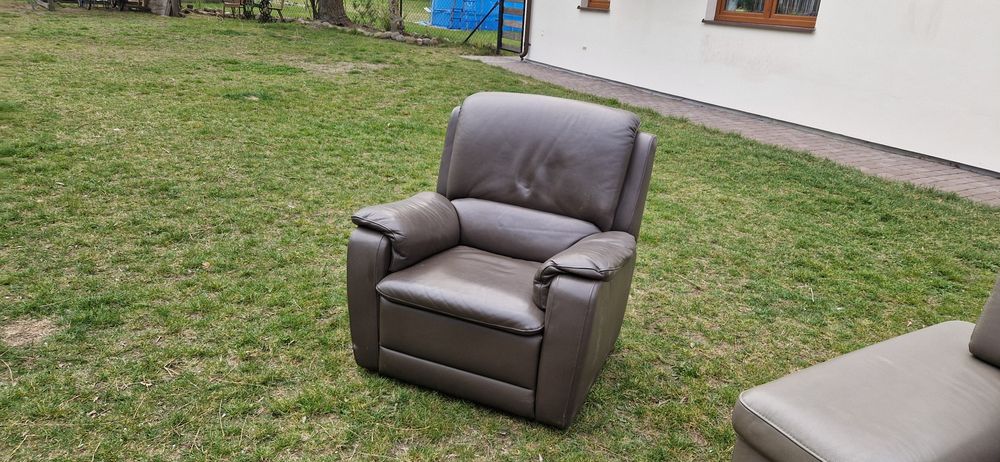 Skórzane fotele z relaxem