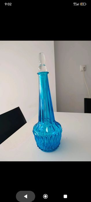 Garrafa vintage de vidro