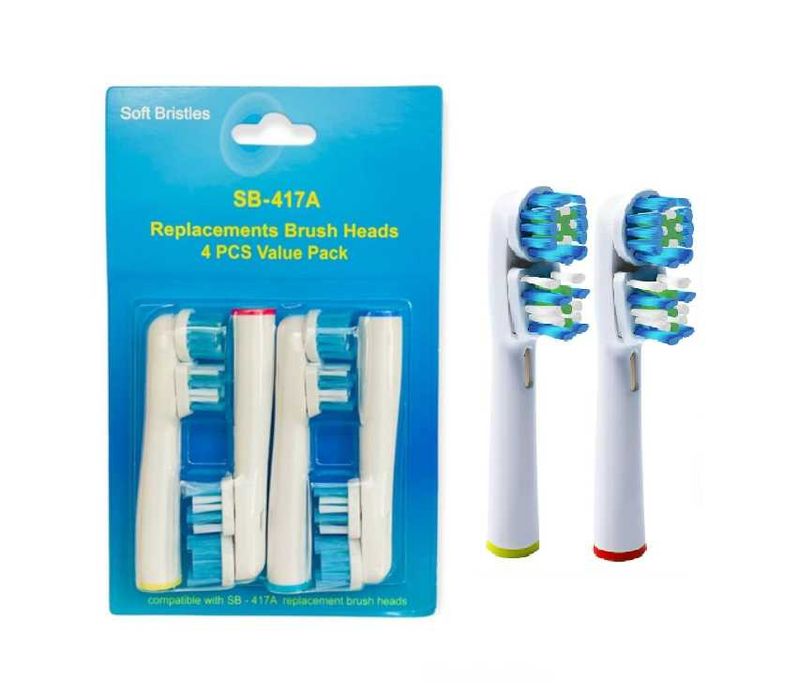 Насадки Dual Clean двух зонной очистки на зубную щётку Браун OralB