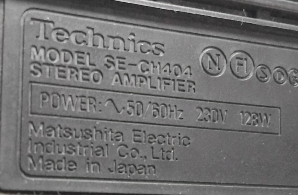 TECHNICS amplificador sintonizador SE-CH404