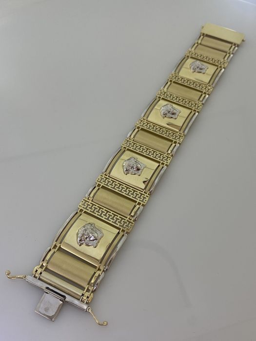 Złota bransoletka męska, Pròba 585. Nowa (4468)