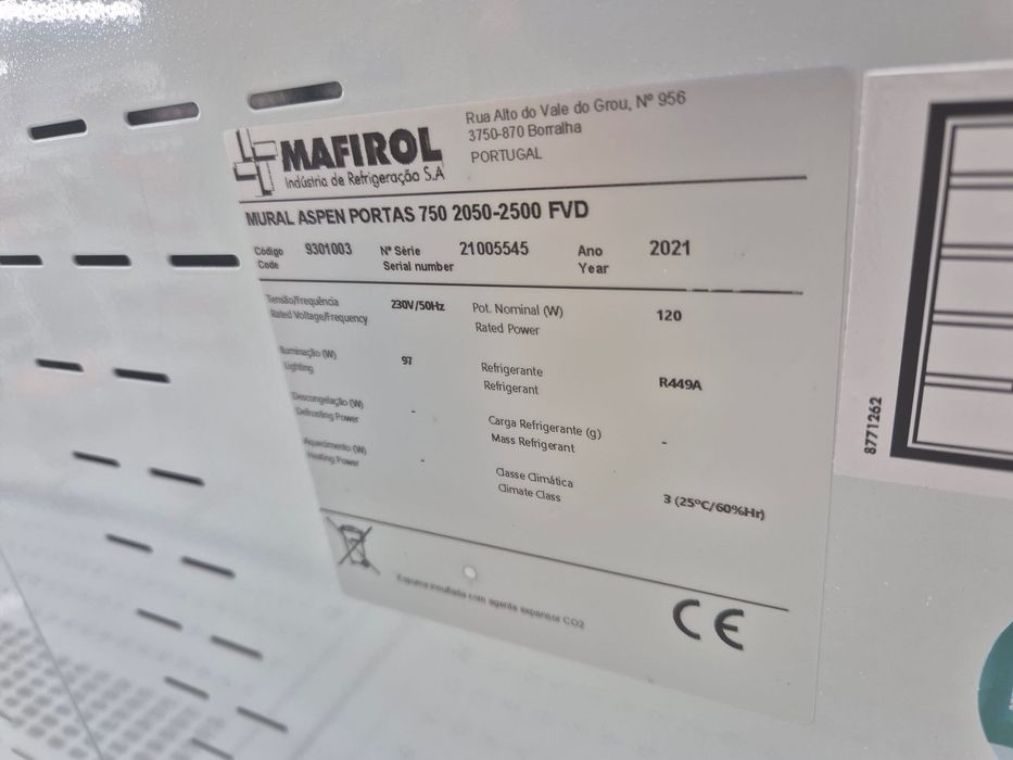 Murais de refrigeração Mafirol Aspen com portas