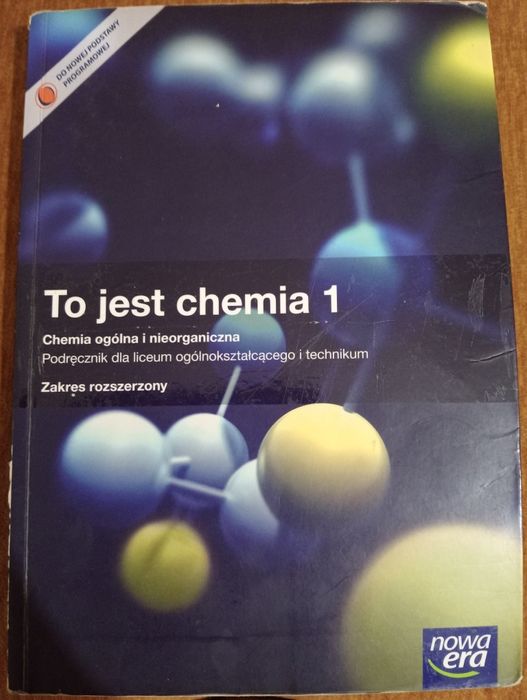 To jest chemia 1 ogólna i nieorganiczna