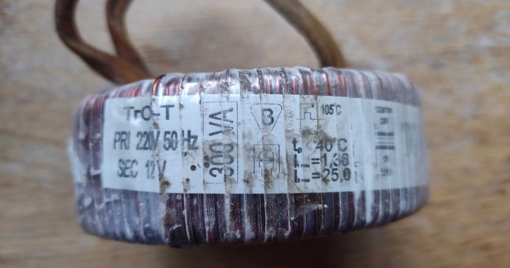 Transformator Toroidalny TORAL 300VA, TrO-T 220V/12V