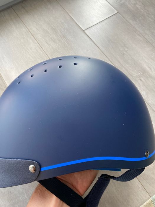 Toque de equitação 120 marinho/azul real, como novo