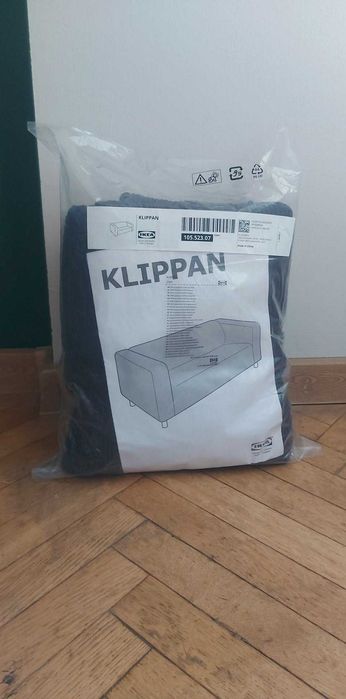Pokrowiec na sofę IKEA KLIPPAN Vansbro czarny - NOWY