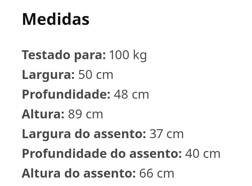 Banco IKEA Glenn (66 cm)