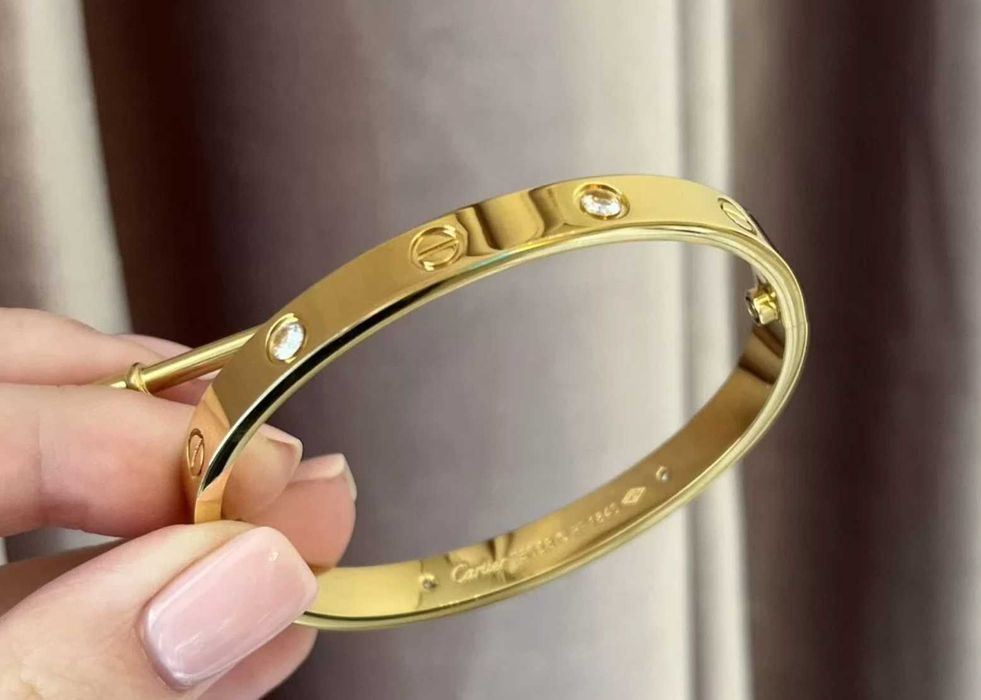 Браслет Cartier Love Позолота AU750 — на подарунок