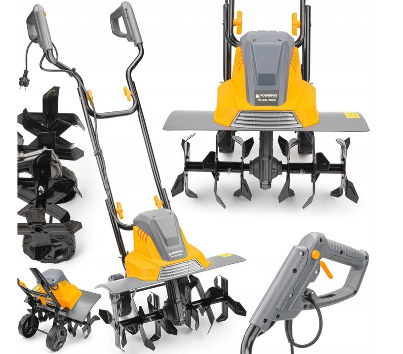 Glebogryzarka ELEKTRYCZNA Kultywator 2000W 450mm, 2 LATA GWARANCJA