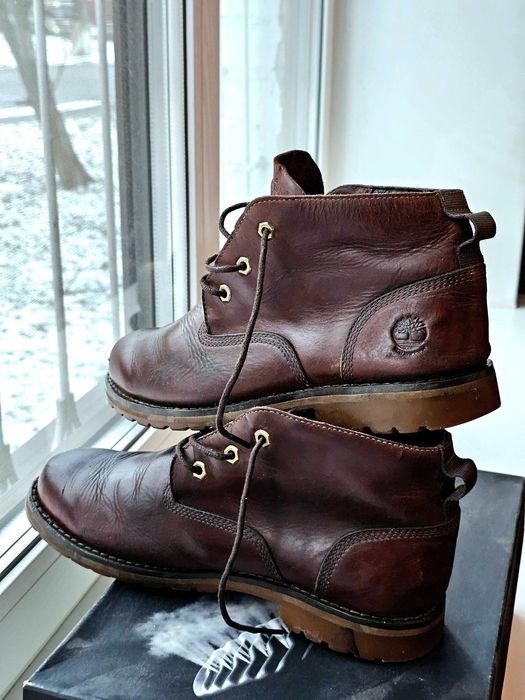 Продам оригинальные кожаные кожа ботинки от Timberland