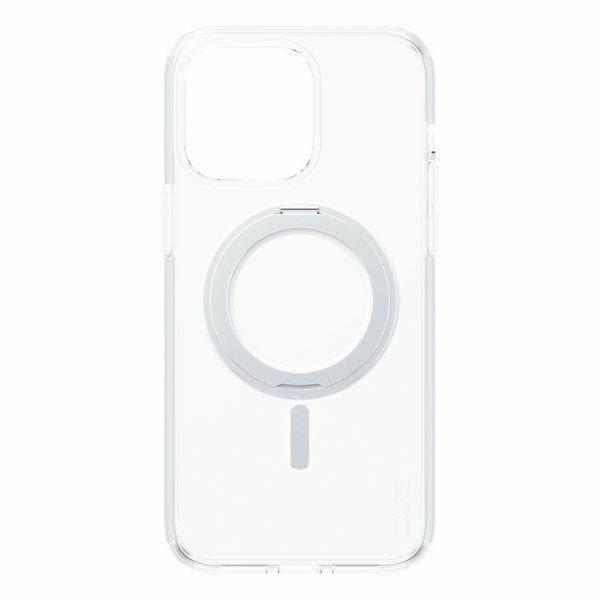 Etui CARE by PanzerGlass Kickstand Case iPhone 15 Pro Max 6,7" MagSafe srebrny/silver 1415