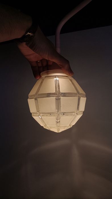 Globo de vidro Art Deco Candeeiro