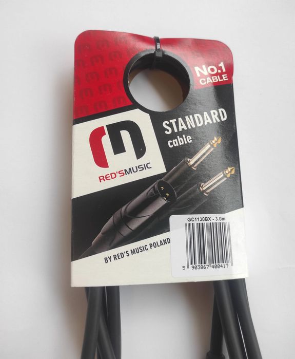 Kabel gitarowy Reds Music GC1130 BX (jack-jack) 3 metry