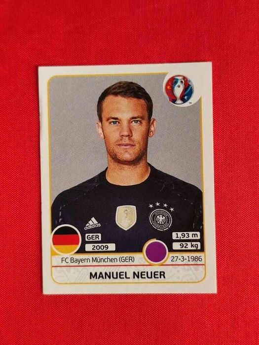 Cromo Panini EURO 2016 #241 Figura Manuel Neuer (Alemanha) - envio grátis