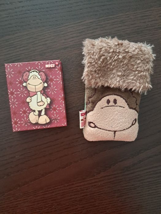 Lote de bolsa e bloco notas Nici