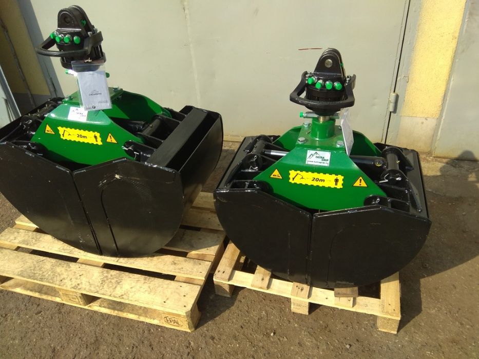 Łyżka do materiałów sypkich 130 L / łupina / chwytak + rotator 4.5 T