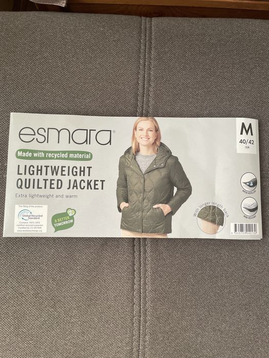 Lekka pikowana kurtka damska z kapturem , Esmara rozm .M