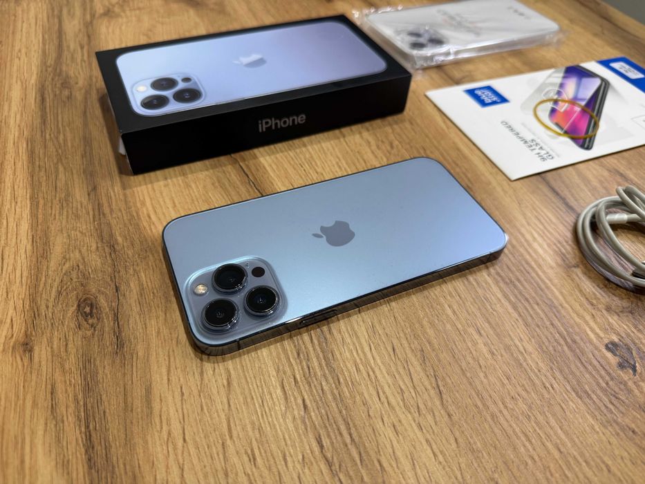 Okazja! Iphone 13 Pro Max Sierra Blue! Kondycja Bat 100%! Super Stan!