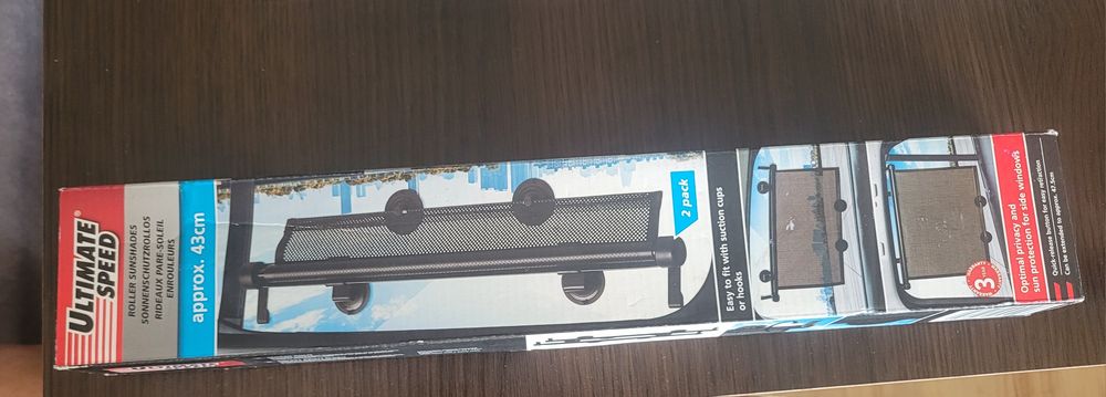 Rolety na szybę 2 sztuki