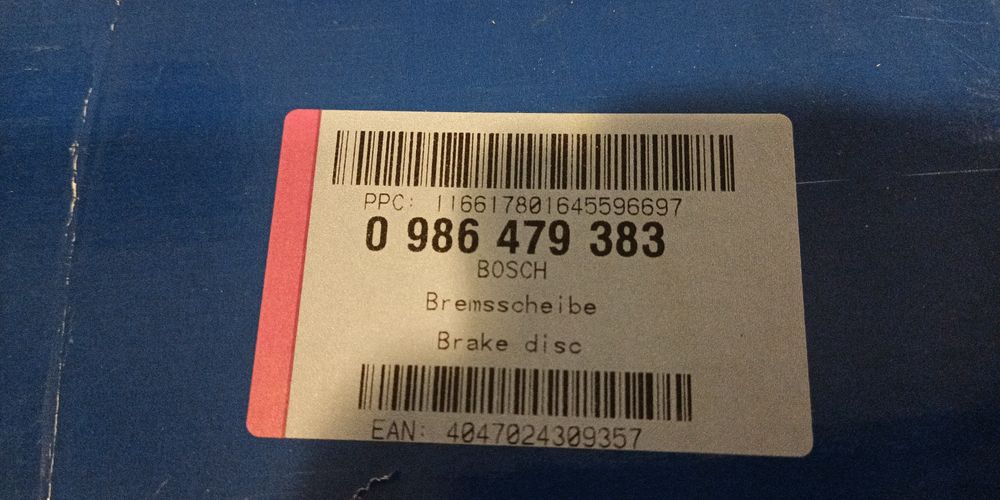 Discos travão Bosch Peugeot Citroen