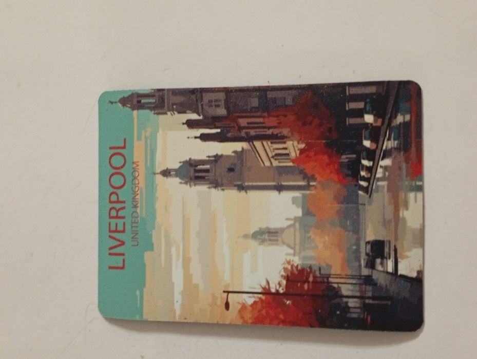 Magnes Barcelona Rzym Liverpool Hiszpania 8,5x6 cm