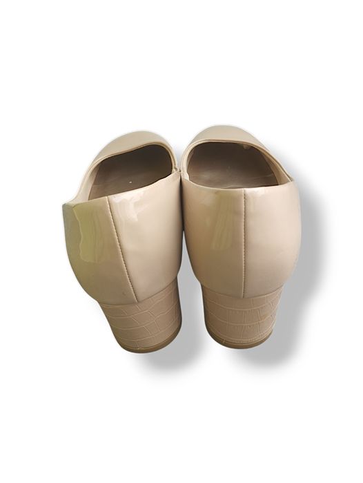 Лакові бежеві туфлі M&S на підборах | Б/у | Розмір 40