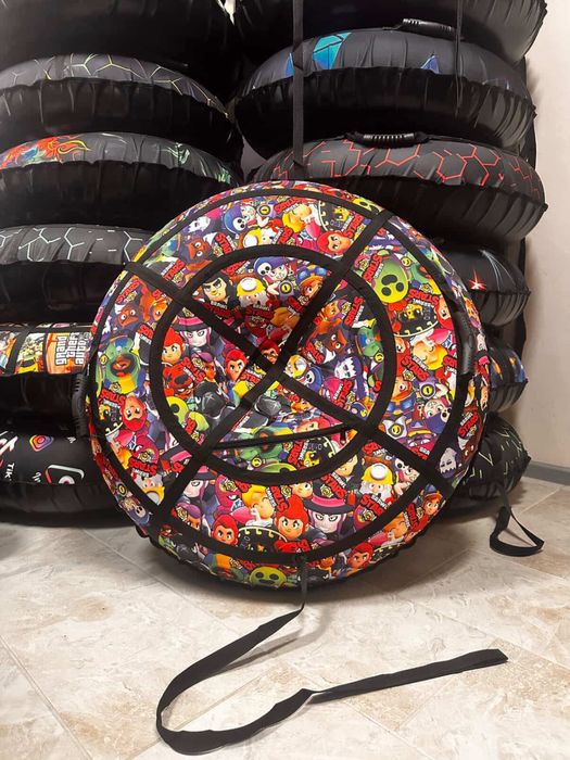 Тюбінг для катання зі снігу | Зимова надувна санка | До 200 кг