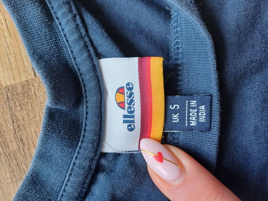 Ellesse t shirt S koszulka niebieska męska bawełna