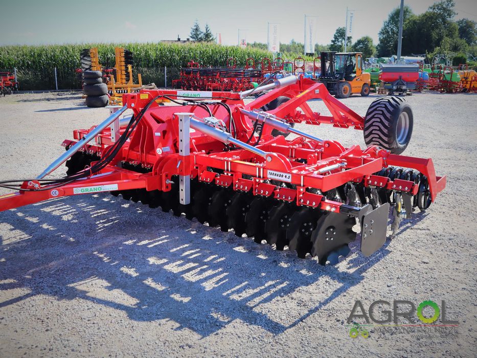 Brona talerzowa hydrauliczna 4m SHARK SHS Grano-System NOWA WERSJA 4,5