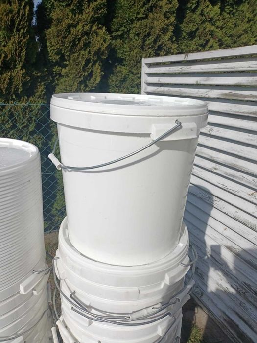 5 szt wiader spożywczych z uchwytem i pokrywka 29 l