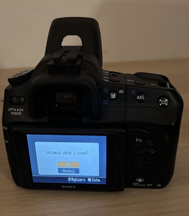 Zestaw Sony Alpha a350 + 3 obiektywy + nieużywana lampa + grip i pilot