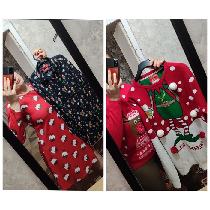 Сукня сорочка светр зіпка з оленями фемелі лук  новорічний