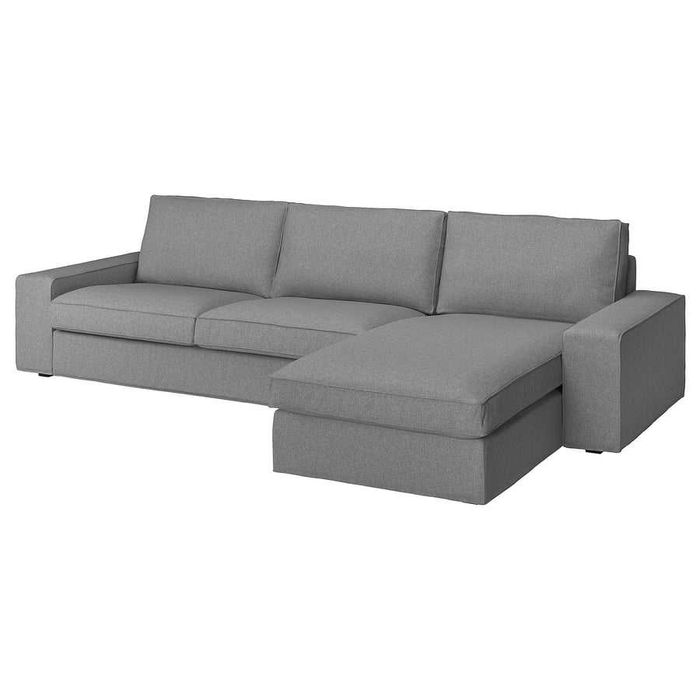 Sofá IKEA KIVIK 4 lugares c/ chaise longue – bom estado