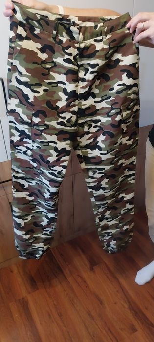 Spodnie damskie moro bojówki rozmiar 38