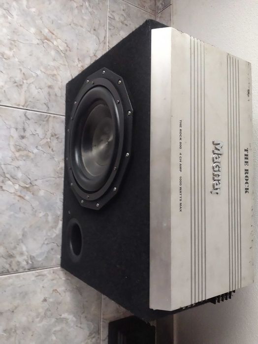 Subwoofer e amplificador  magnat