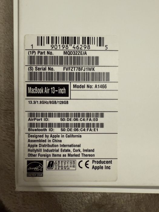 MacBook Air 13 128GB
