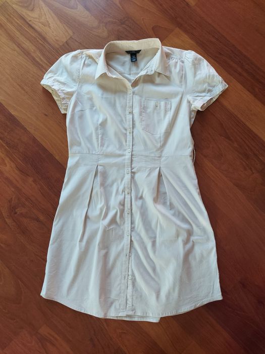 Szmizjerka sukienka kremowa H&M  M/48/10