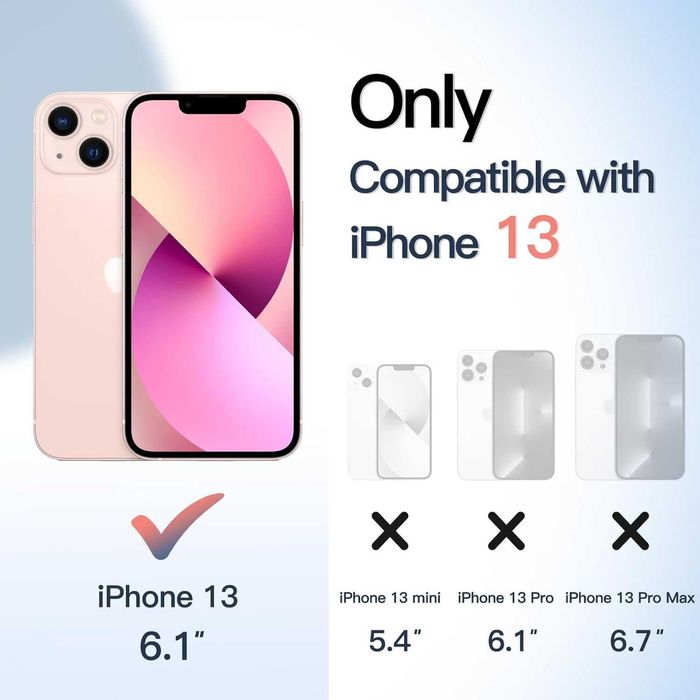 Etui na tył plecki iPhone 13 6,1" osłona bumper jasny różowy matowy