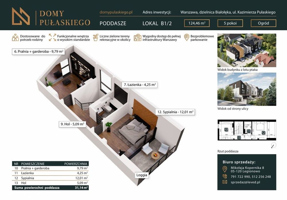 Nowoczesny dom o pow. 124,46m2 z ogródkiem Warszawa